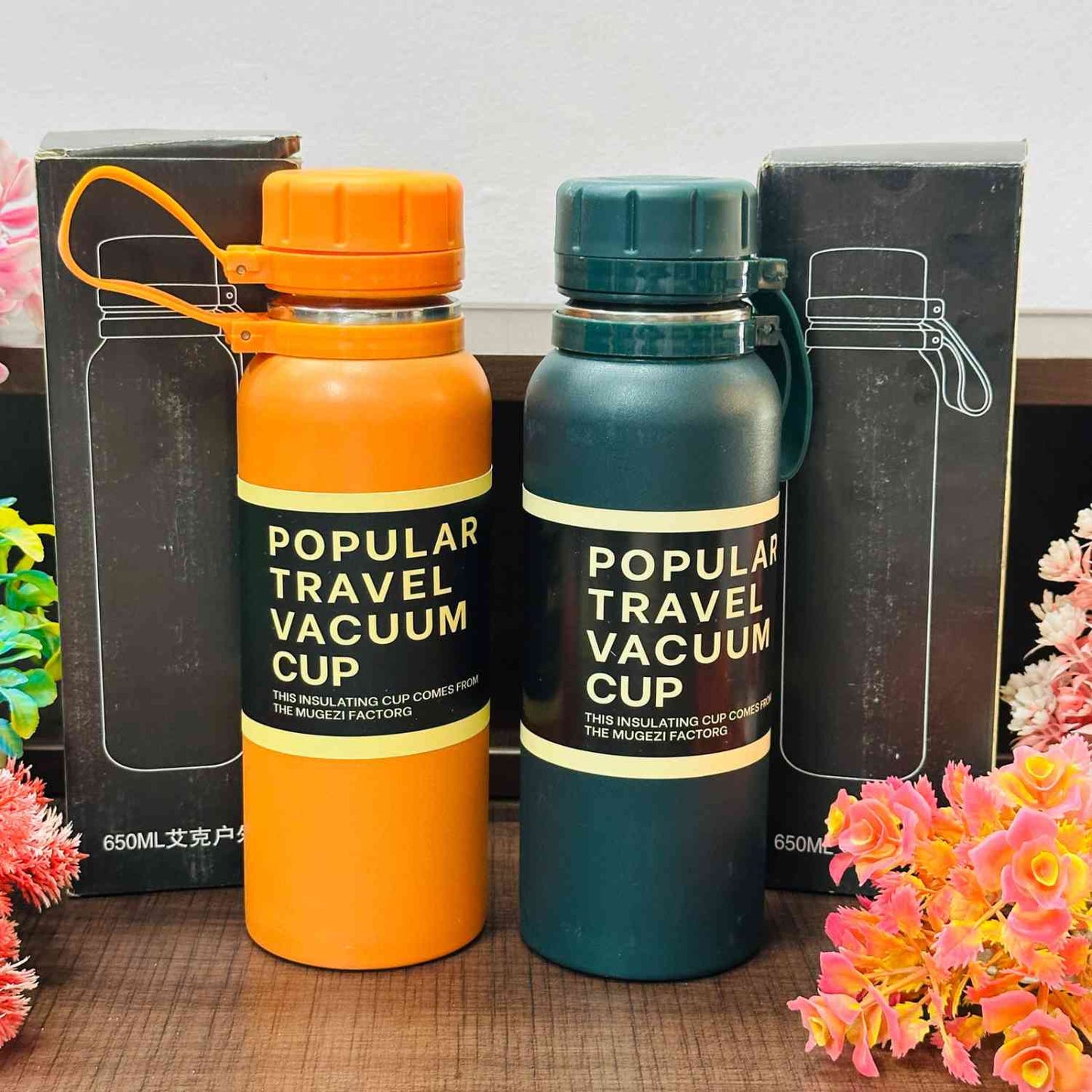 Personalised Hot and Cold Bottle 650ml Matt Finish two colors