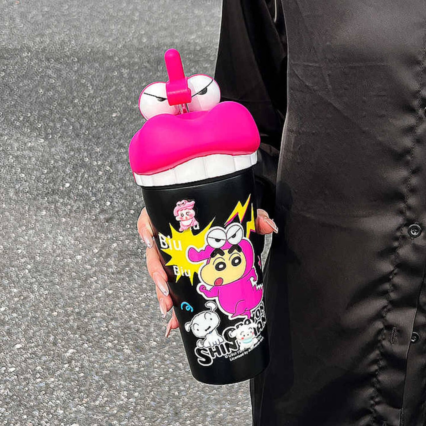 shinchan with dino tumbler 600ml