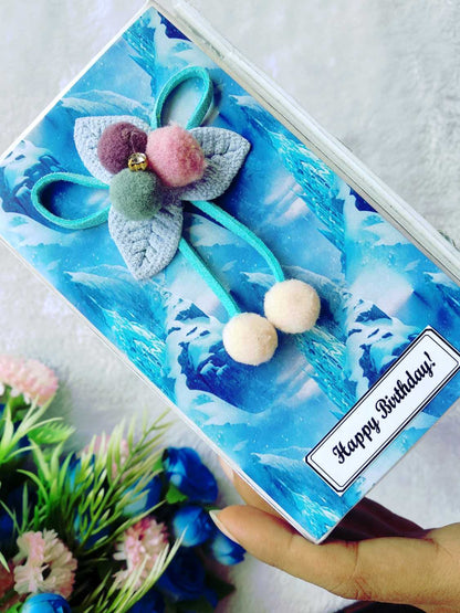 Handmade Frozen-Themed Scrapbook Photo Album with Shaker Cover