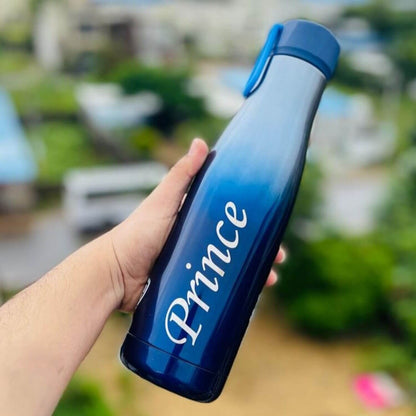 Blue color personalised cello premium quality water bottle