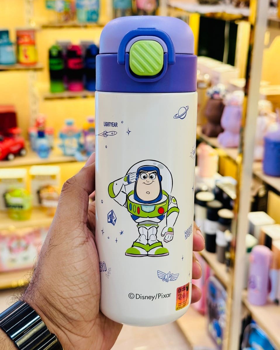 Disney Buzz Lightyear 500ml SUS 316 insulated kids bottle with double valve feature