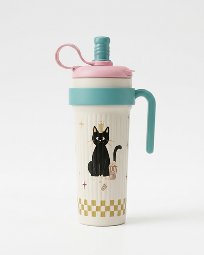 750ml Insulated Stainless Steel Tumbler with Straw | Twilight