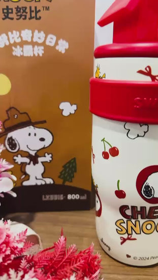 red color snooby dog tumbler