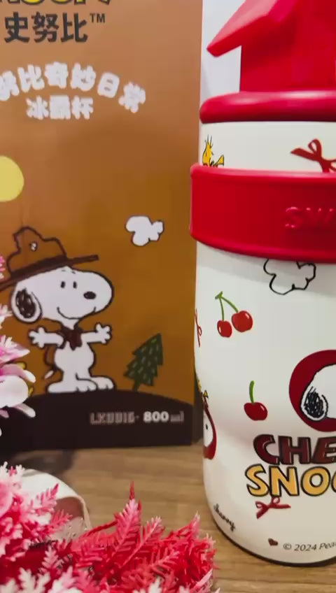 red color snooby dog tumbler