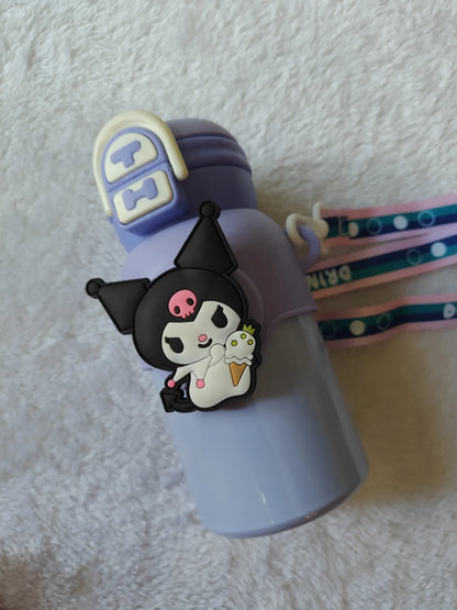 saniro kids insulated water bottle lavender color