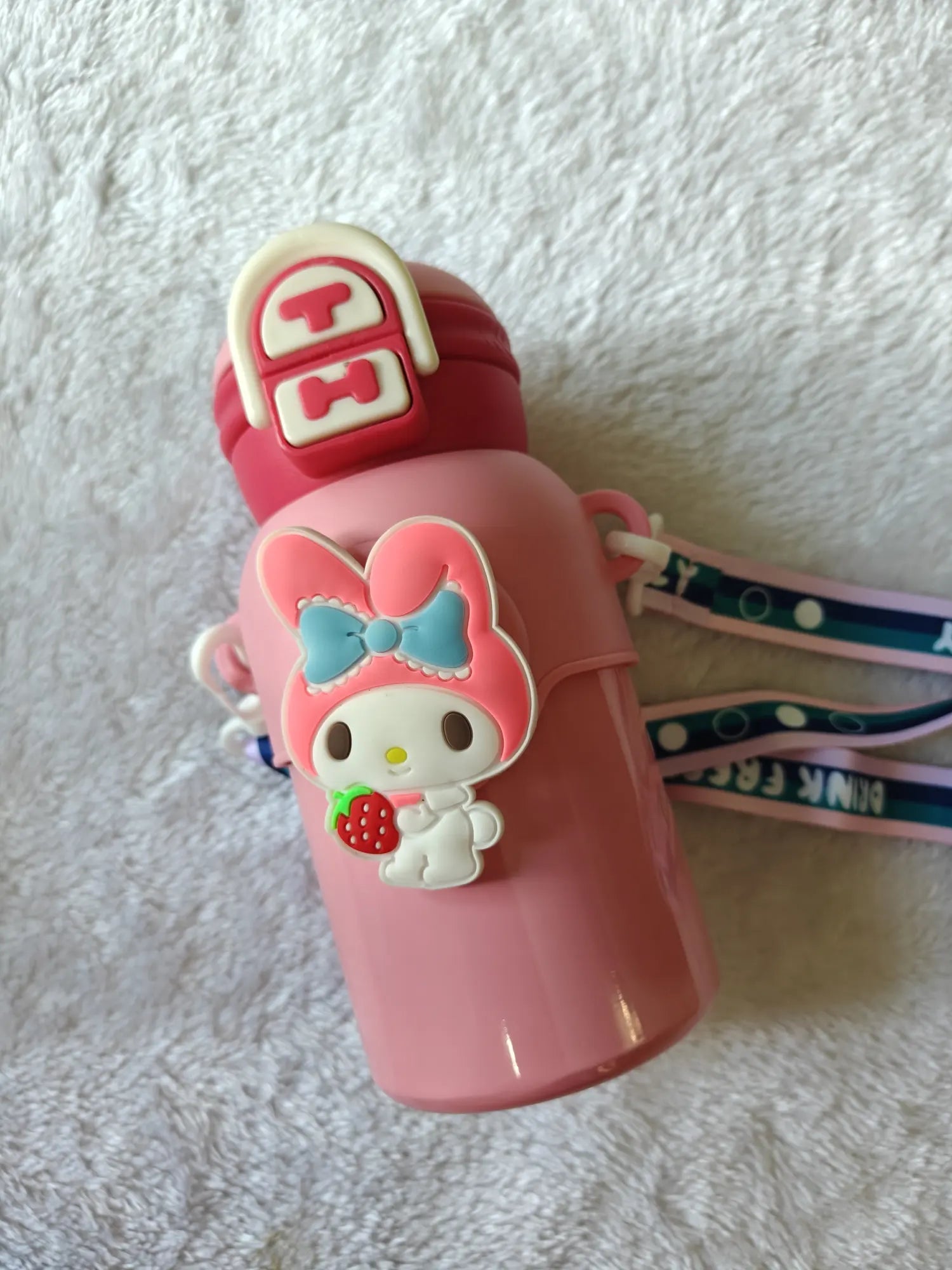 saniro kids insulated water bottle pink color