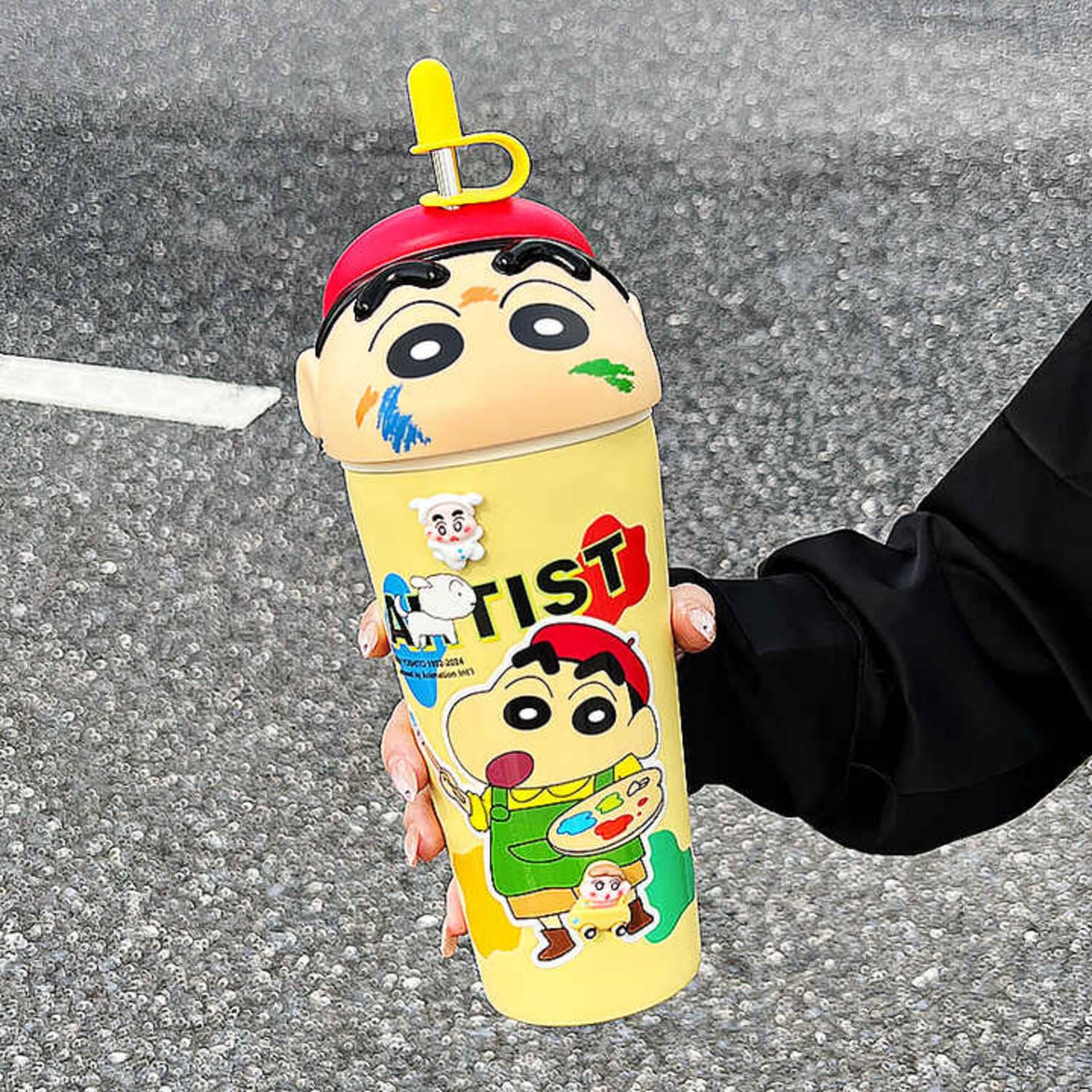 shinchan tumbler 600ml drinkware