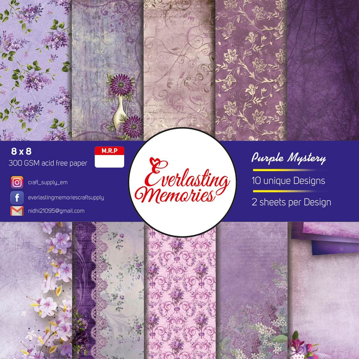 Collection Kit – Vintage Theme Paper Collection | Buy 12″x12″ Paper Pack Online | Everlasting Memories