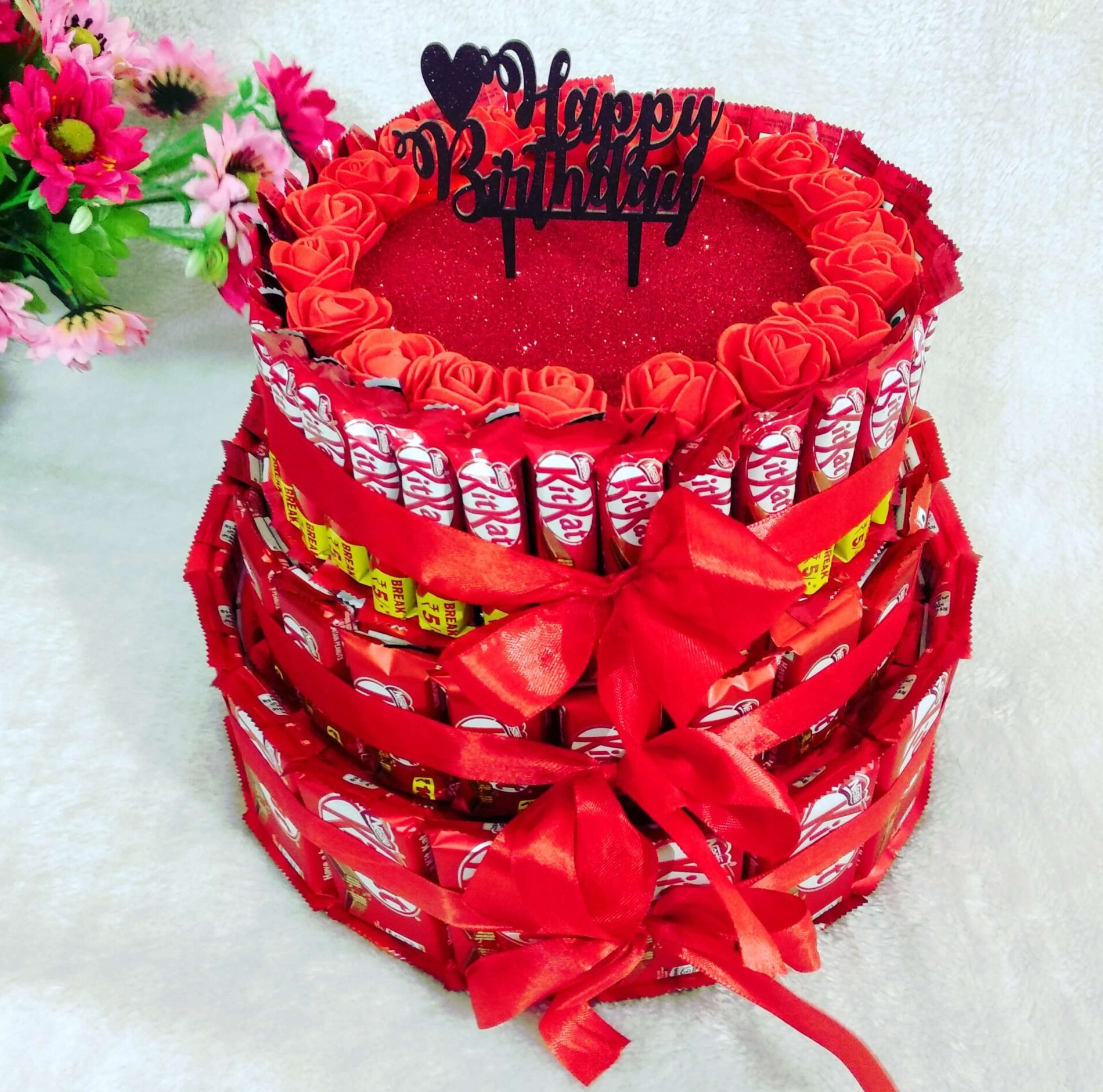 Special Valentine gift | Gift For Girlfriend/Boyfriend | Valentine Special Gift | Romantic Valentine Day Gift | 3 Layered Chocolate Bouquet – Everlasting Memories