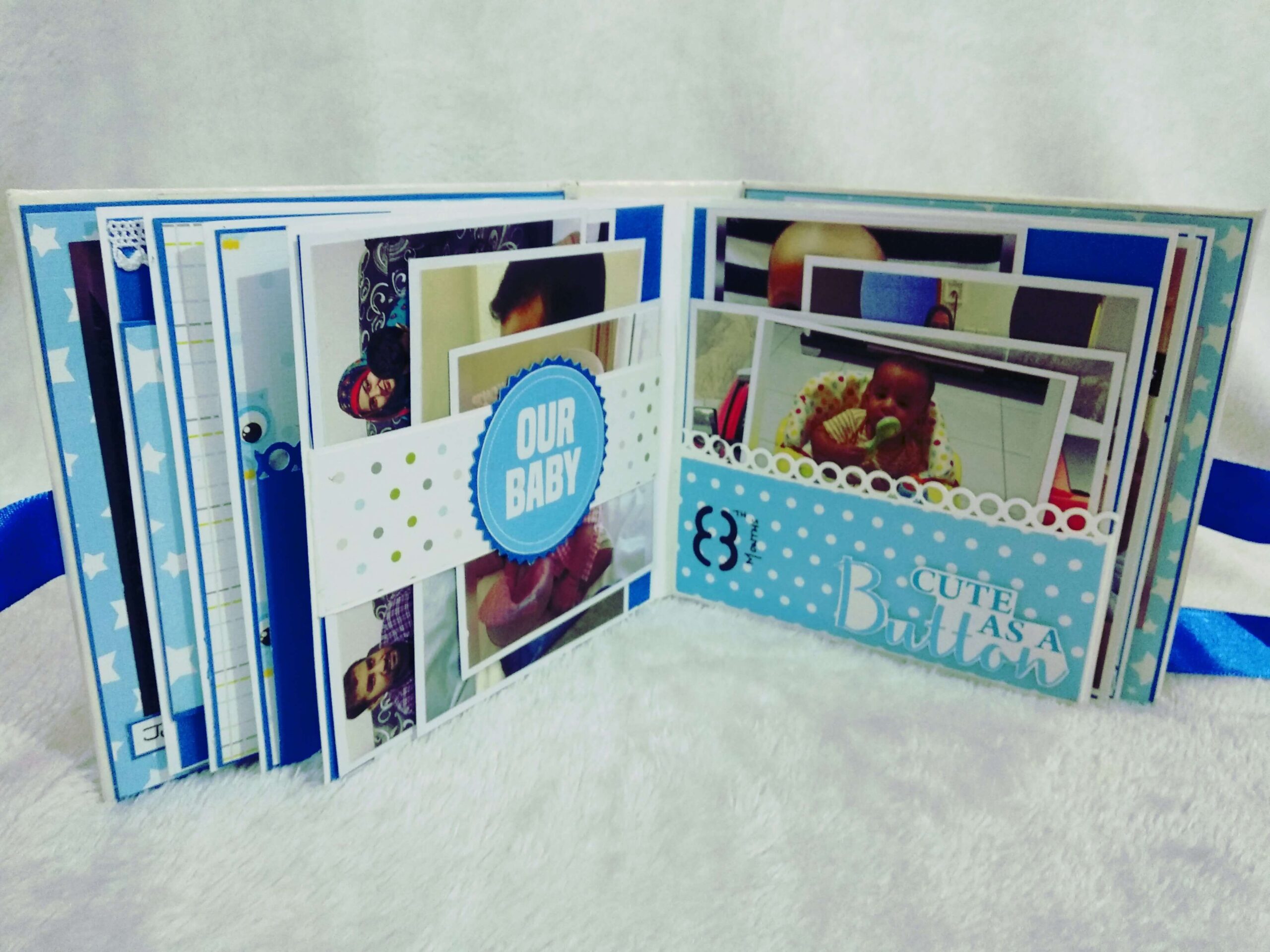 scrapbook for first year baby boy