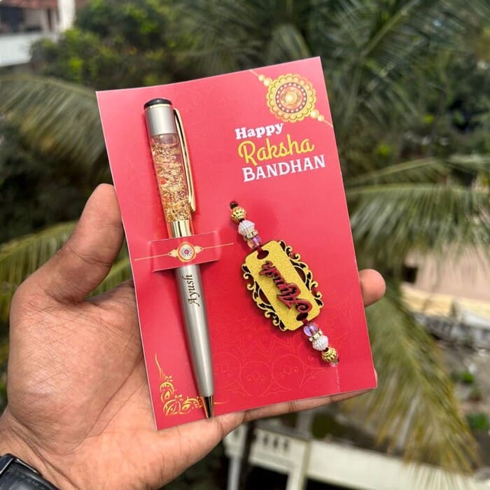 Personalized Pen with MDF Name Rakhi